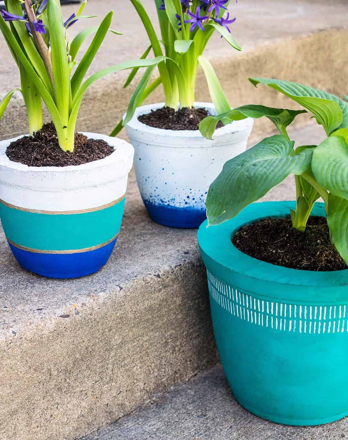 paint flower pots