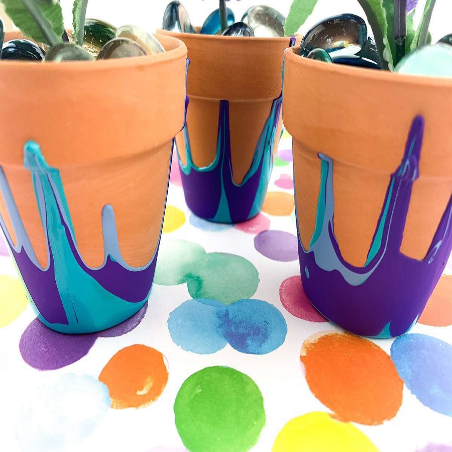 paint flower pots